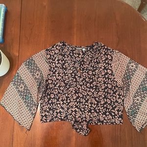 Boho earth bound crop top